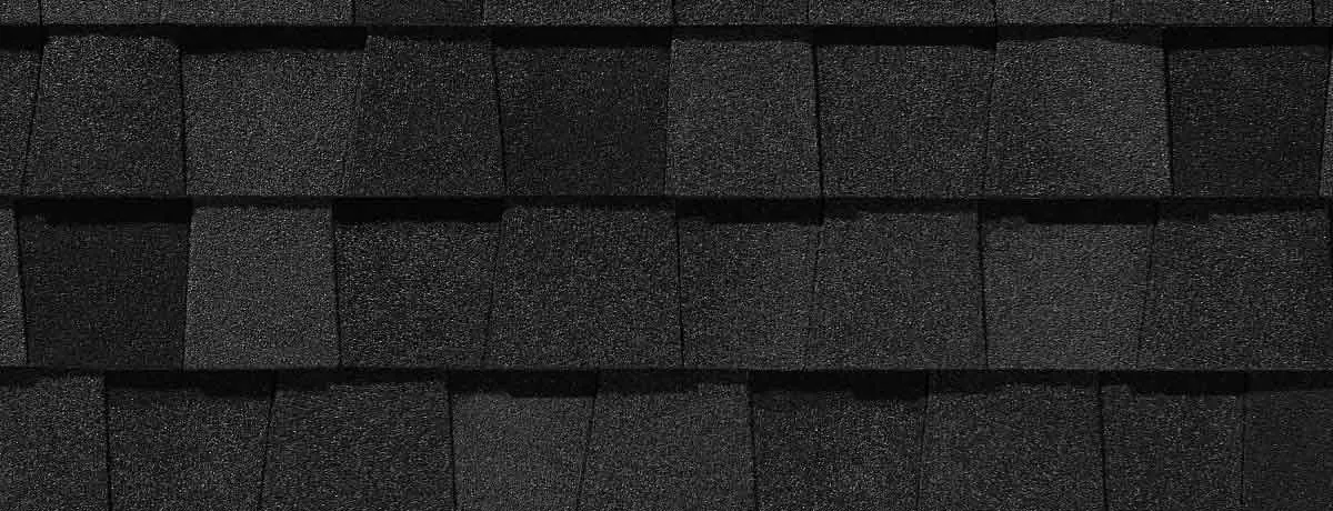 MaxDef Moire Black shingle swatch
