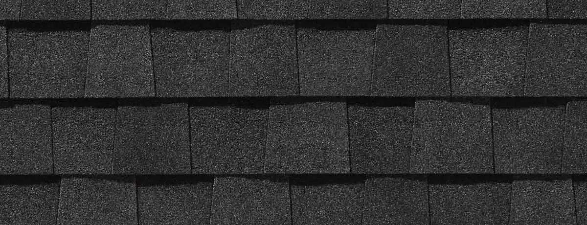 Moire Black shingle swatch