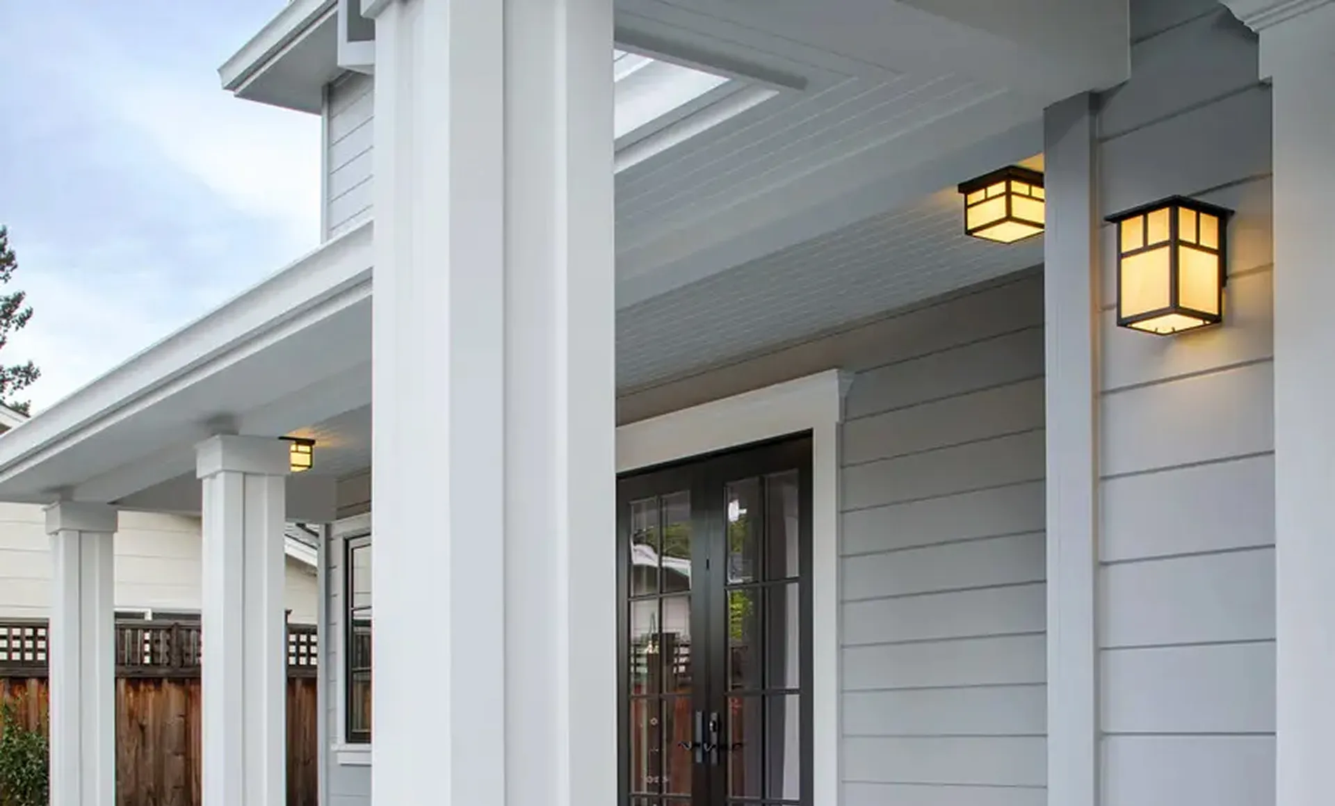 Before and after siding renovation
