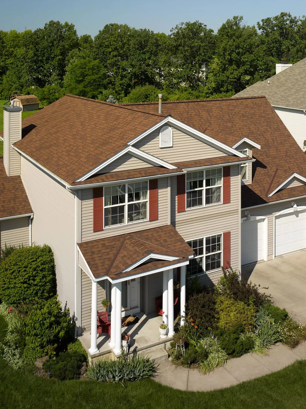 Burnt Sienna on a home
