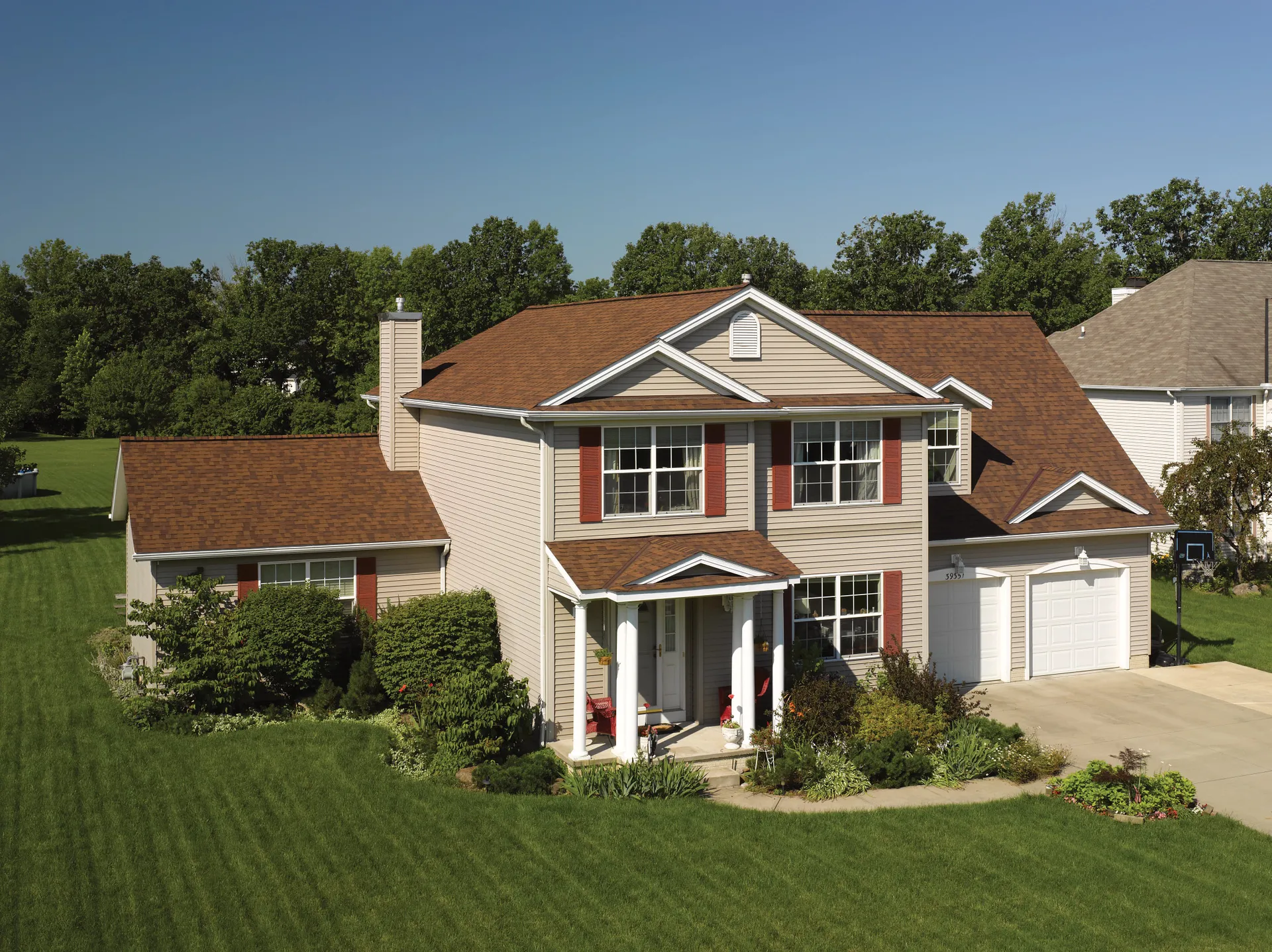 Burnt Sienna on a home