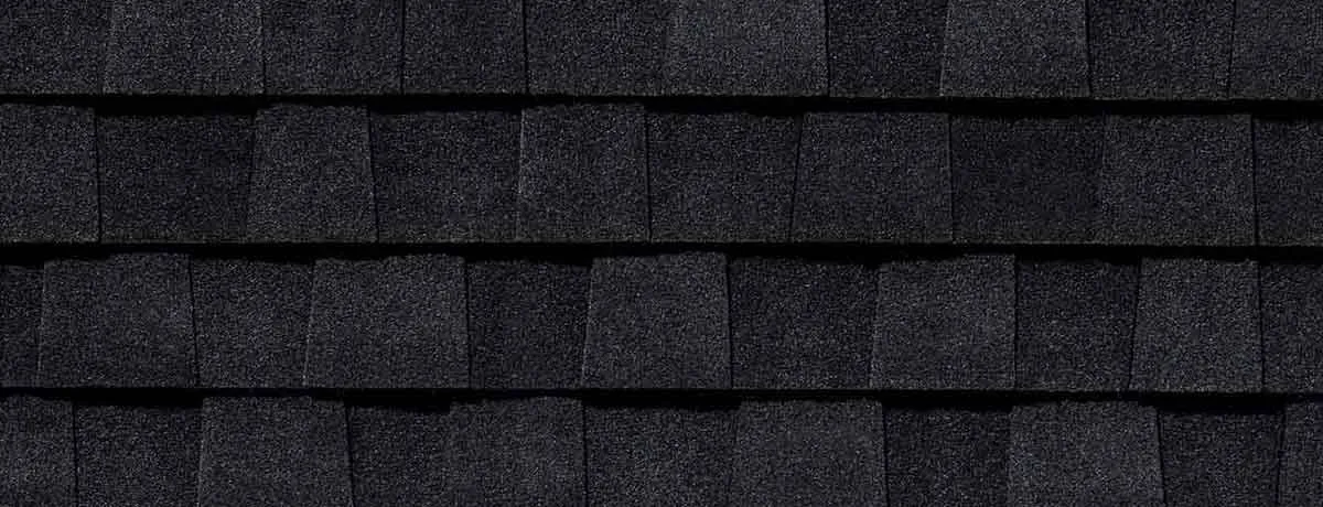Cinder Black shingle swatch