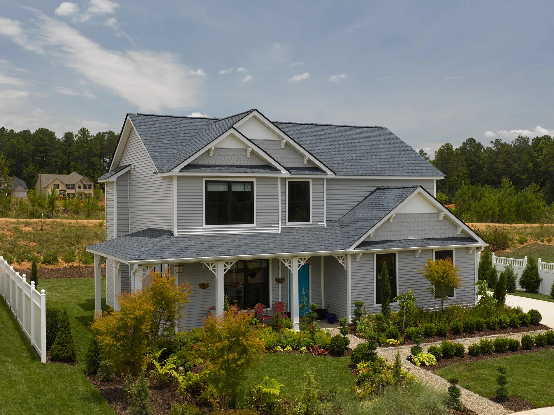 Max Def Coastal Blue on a home