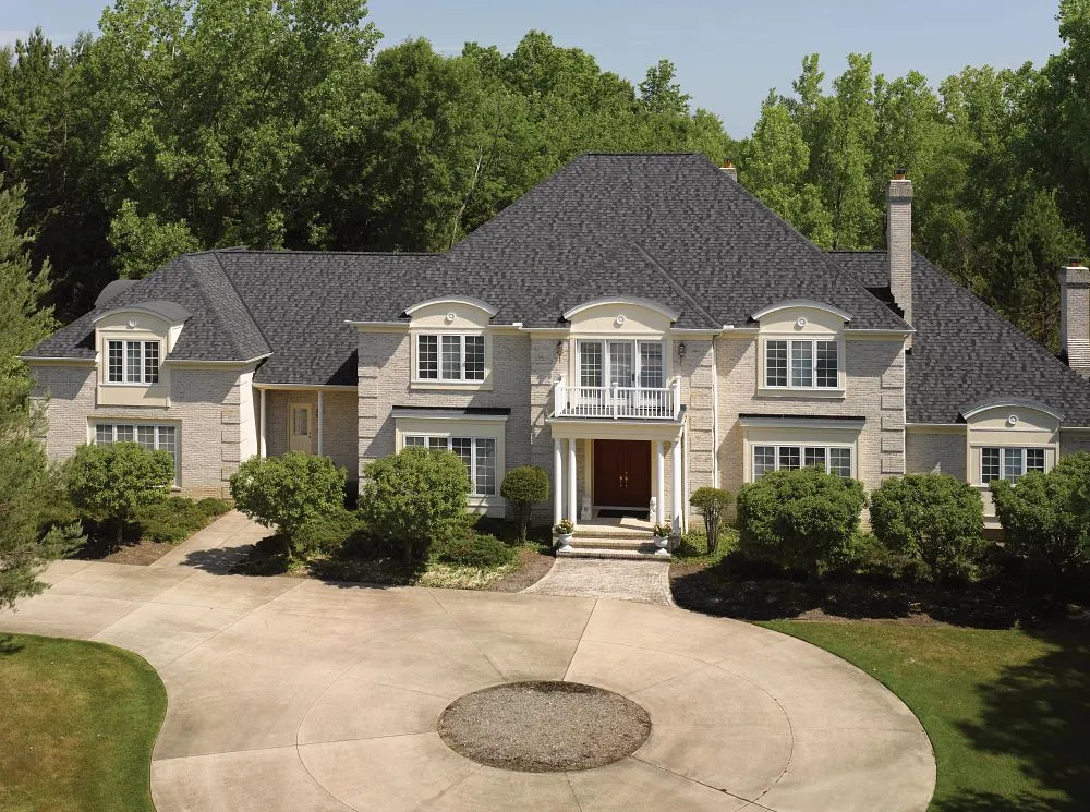 Max Def Moire Black on a home