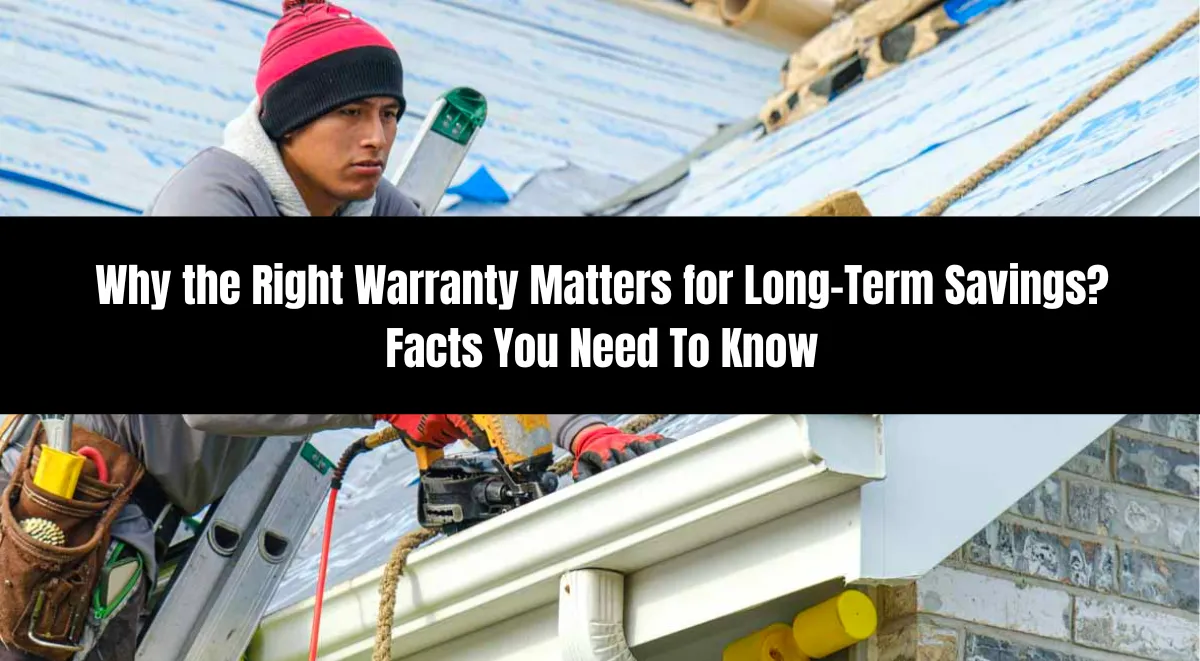 Roofer installing roofing underlayment and worker using nail gun on gutters during home construction in St. Louis